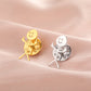Budzcloud Stainless Steel Middle Finger Stickman Brooch